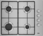 Beko CIHYG21SX 60cm Gas Hob - Stainless Steel