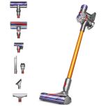 Dyson V8ABS2023 Cordless Stick Vacuum Cleaner - 40 Minutes Run Time - Silver/Yellow