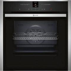 Neff B57CR23N0B Pyrolytic Slide & Hide Built In Single Electric Oven-Stainless Steel