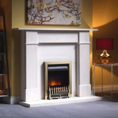 Burley 1830BR Welham Inset/Freestanding Electric Fire - Brass 