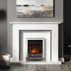 Burley 1832CH Welham Inset/Freestanding Electric Fire - Chrome