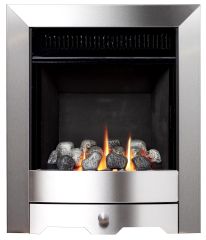 Burley 4247 Environ Flueless Gas Fire 2.5kW Brushed Steel