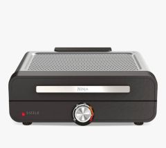 Ninja GR101UK Sizzle Indoor Grill & Flat Plate - Black
