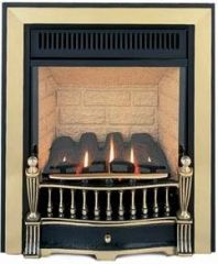 Burley 4240 Environ Flueless Gas Fire 2.5kW Black & Brass