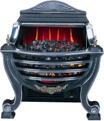 Burley 227 Stamford Electric Fire 2kW Polished Aluminium