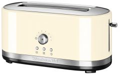 KitchenAid 5KMT4116BAC Manual Control Long Toaster 4 Slice Almond Cream
