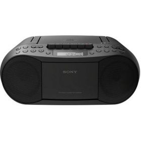 Sony CFDS70BCEK Cass/CD/Radio Boom Box 2 x 1.7w RMS 30 Radio Presets