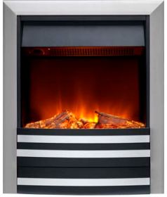 Burley 175R-SS Overton Inset Electric Fire Stainless Steel