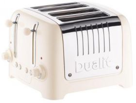 Dualit 46213 Lite Toaster 4 Slot Peek & Pop Canvas White