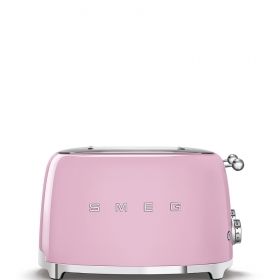 Smeg TSF03PKUK 50's Retro Style 4 Slice Toaster Pink