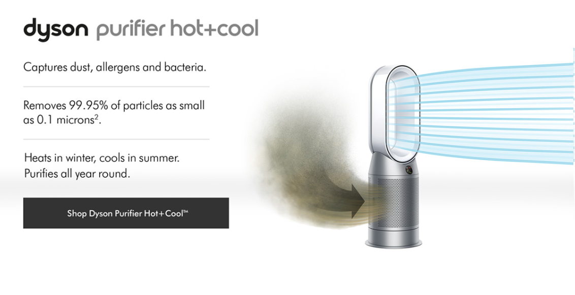 Dyson Purifier Hot and Cold Range